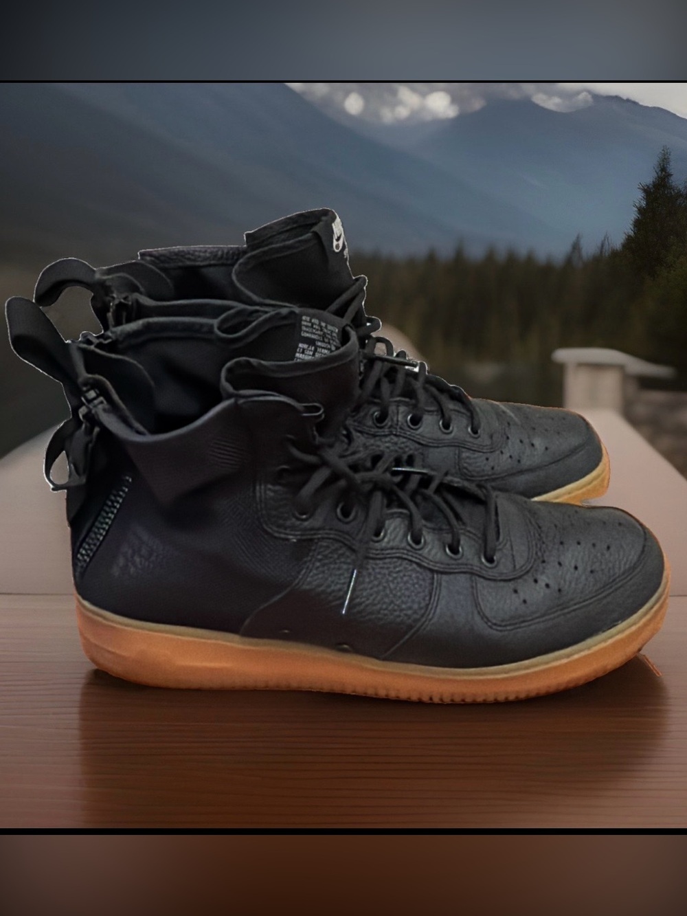 Nike Air SF AF1 Force Mid Utility Gum Sole Basketball Shoes Men’s  12 Black